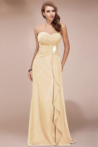 Robe demoiselle d'honneur avec zip avec perle col en forme de cœur avec chiffon en forme - photo 5