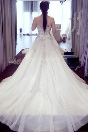 Robe de mariée chic attirent appliques fermeutre eclair a-ligne - photo 2