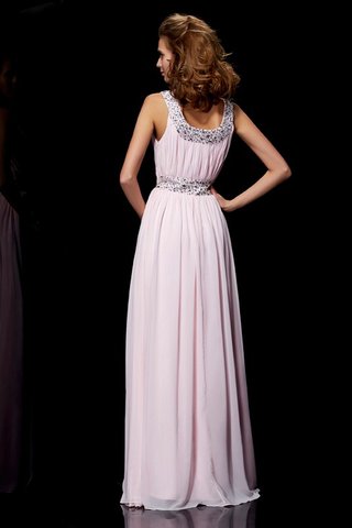 Robe de bal longue jusqu'au sol avec chiffon de princesse encolure ronde - photo 2