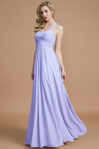 Robe demoiselle d'honneur naturel ruché avec chiffon fermeutre eclair avec sans manches - photo 23