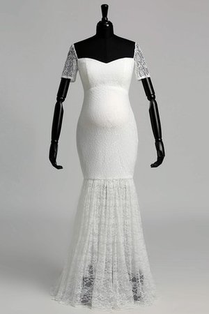 Robe de mariée delicat attirent avec manche courte de sirène longueur au niveau de sol - photo 1