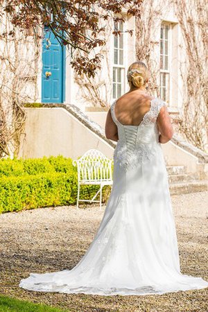 Robe de mariée formelle en tout plein air jusqu'au sol en grandes tailles sans empire - photo 2