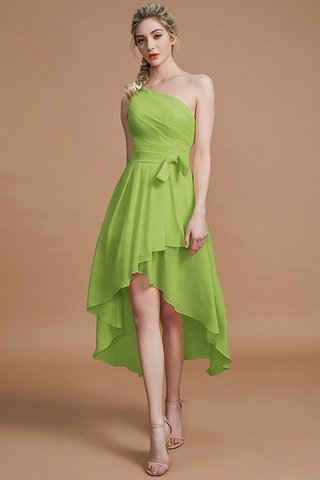 Robe demoiselle d'honneur naturel avec chiffon silhouette asymétrique avec zip ligne a - photo 19