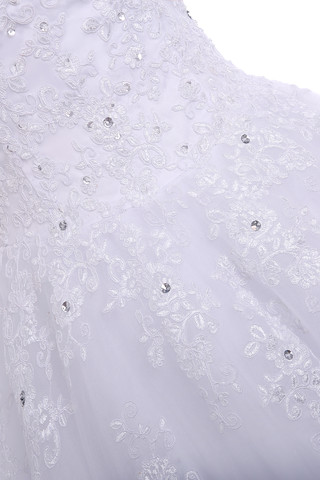 Robe de mariée solennel avec cristal en tulle en salle de princesse - photo 4