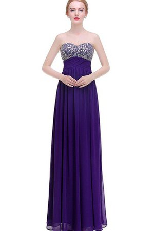 Robe de bal ligne a ruché avec sans manches de col en cœur v encolure - photo 1