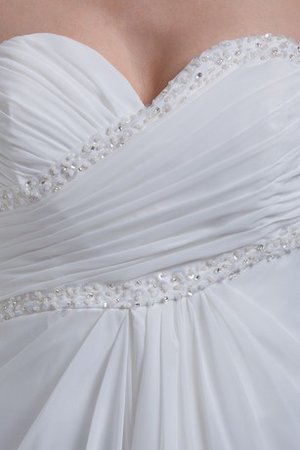 Robe de mariée impressioé plissé avec chiffon sans empire de col en cœur - photo 2
