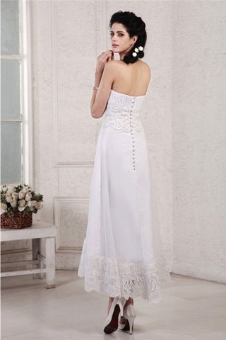 Robe de mariée bref plissage appliques de bustier avec perle - photo 2