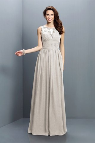 Robe demoiselle d'honneur plissage longue avec zip avec chiffon jusqu'au sol - photo 16