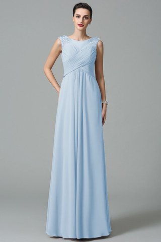 Robe demoiselle d'honneur longue manche nulle avec chiffon a-ligne fermeutre eclair - photo 17