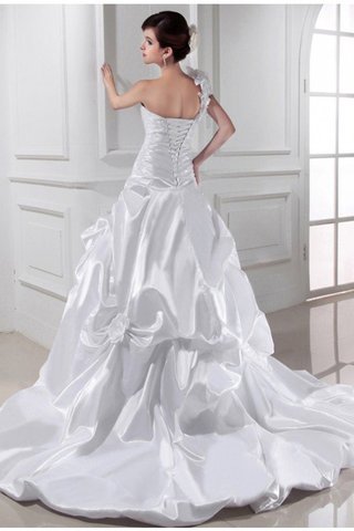 Robe de mariée plissé longue ligne a avec sans manches cordon - photo 2