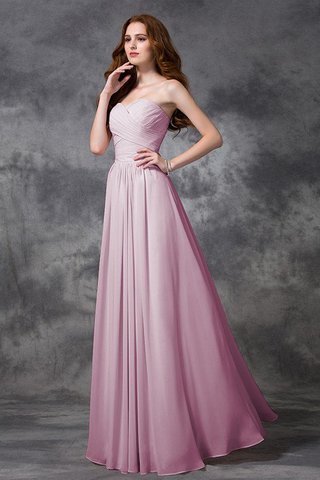 Robe demoiselle d'honneur longue avec chiffon avec sans manches ruché de princesse - photo 21