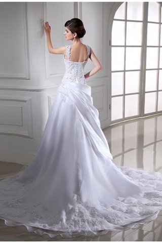 Robe de mariée longue cordon avec perle de bustier de mode de bal - photo 2