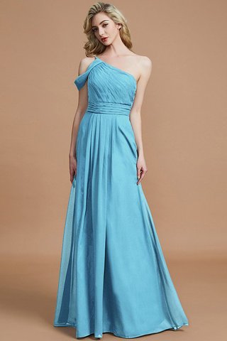 Robe demoiselle d'honneur de princesse ligne a avec chiffon manche nulle jusqu'au sol - photo 19