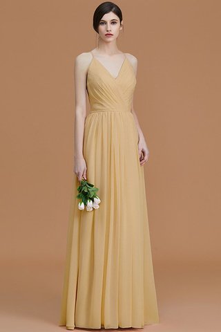 Robe demoiselle d'honneur naturel ruché manche nulle avec chiffon fermeutre eclair - photo 17