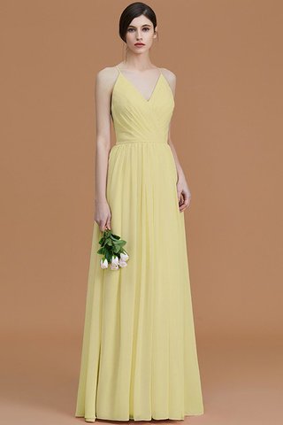 Robe demoiselle d'honneur naturel ruché manche nulle avec chiffon fermeutre eclair - photo 14