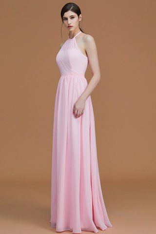 Robe demoiselle d'honneur ligne a avec chiffon de princesse ruché fermeutre eclair - photo 5