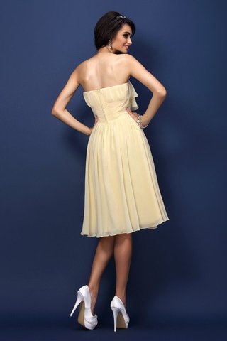 Robe demoiselle d'honneur bref naturel manche nulle fermeutre eclair avec chiffon - photo 30