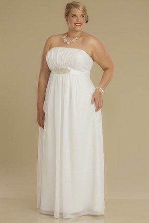 Robe de mariée plissage simple ruché avec manche épeules enveloppants collant - photo 2