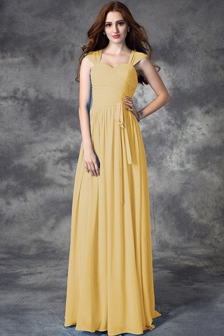 Robe demoiselle d'honneur longue naturel longueur au niveau de sol ligne a de lotus - photo 12