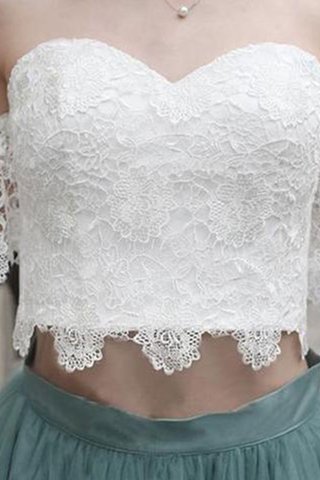 Robe fête de la rentrée avec décoration dentelle en tulle fabuleux 2 pice naturel - photo 3