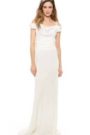 Robe de mariée naturel intemporel longue en chiffon epaule nue - photo 1