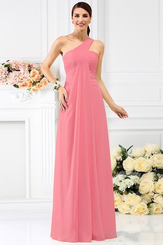 Robe demoiselle d'honneur longue avec fronce de princesse ligne a avec chiffon - photo 28