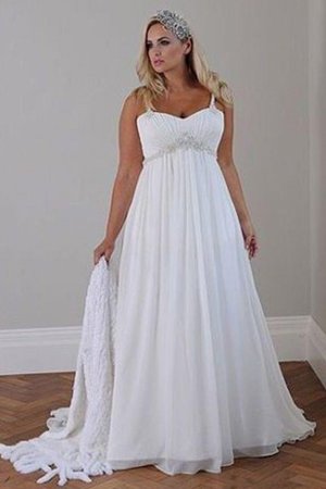 Robe de mariée plissage romantique facile ligne a avec lacets - photo 1