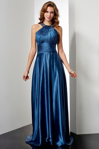 Robe de soirée de princesse ligne a manche nulle de tour de ceinture empire de lotus - photo 1