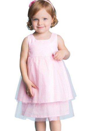 Robe de cortège enfant plissage ligne a avec zip avec gradins textile en tulle - photo 1