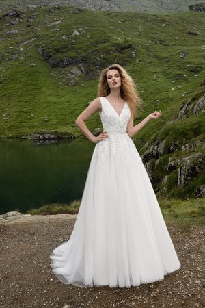 Robe de mariée plissage intemporel romantique luxueux avec ruban - photo 1