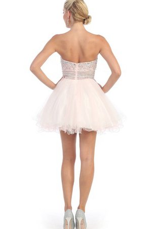 Robe de graduation delicat impressioé plissage textile en tulle a-ligne - photo 2