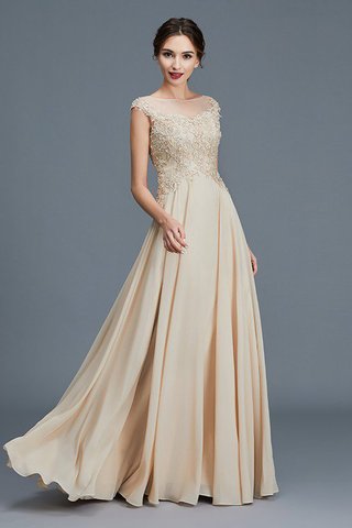 Robe mère de mariée naturel ligne a de princesse jusqu'au sol en chiffon - photo 1