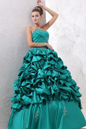 Robe de quinceanera de lotus de bustier de mode de bal entrecroisé ruché - photo 2