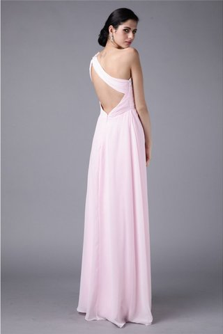 Robe de bal longue avec perle maillot d'épaule asymétrique appliques - photo 2