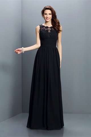 Robe demoiselle d'honneur plissage longue avec zip avec chiffon jusqu'au sol - photo 2