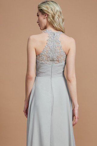 Robe demoiselle d'honneur naturel ruché avec chiffon fermeutre eclair avec sans manches - photo 7