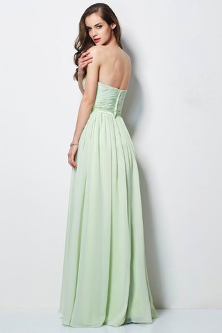 Robe de bal plissage de tour de ceinture en haute avec chiffon ligne a avec sans manches - photo 2