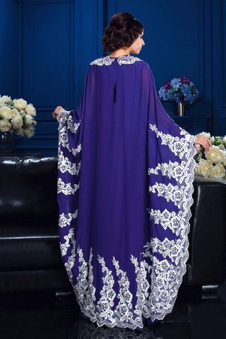 Robe mère de mariée longue naturel decoration en fleur a-ligne de princesse - photo 2