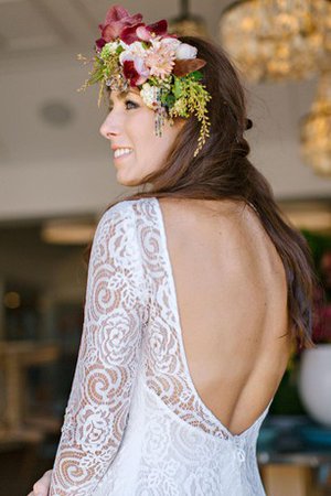 Robe de mariée facile attirent maillot col en bateau longueur au ras du sol - photo 2