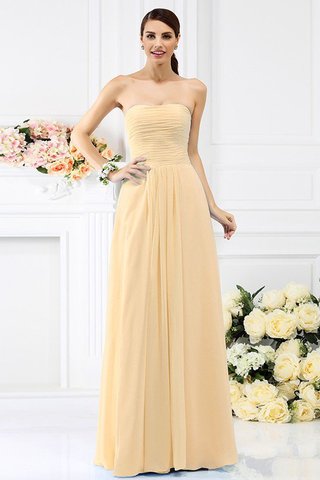 Robe demoiselle d'honneur longue plissage au drapée de bustier en chiffon - photo 6