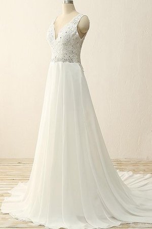 Robe de mariée nature romantique elégant a-ligne en dentelle - photo 2