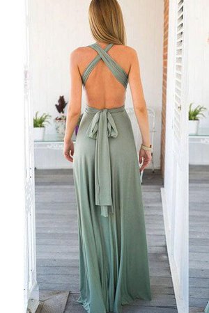 Robe de bal ceinture de dos nu v encolure croisade en chiffon - photo 2