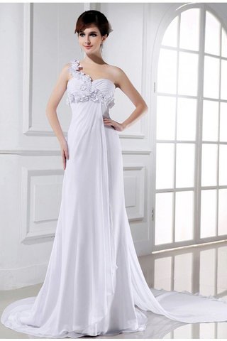 Robe de mariée de princesse avec perle avec fleurs manche nulle fermeutre eclair - photo 1