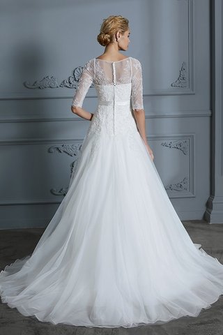 Robe de mariée de princesse magnifique avec sans manches avec manche 1/2 naturel - photo 2