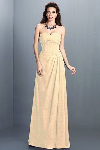 Robe demoiselle d'honneur longue avec chiffon de princesse au drapée avec zip - photo 6