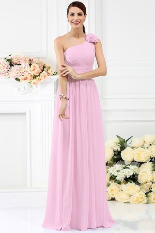 Robe demoiselle d'honneur plissé manche nulle avec chiffon avec zip avec fronce - photo 22