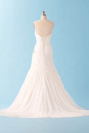 Robe de mariée solennelle fourreau avec bijoux en plein air de traîne courte avec perle - photo 2