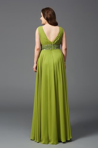 Robe de bal a-ligne de tour de ceinture empire avec chiffon lache de princesse - photo 2