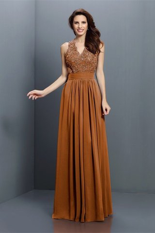 Robe demoiselle d'honneur longue fermeutre eclair de princesse avec chiffon jusqu'au sol - photo 4