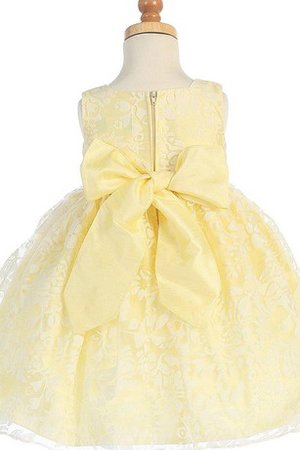 Robe de cortège enfant ligne a avec décoration dentelle manche nulle encolure en carré - photo 2